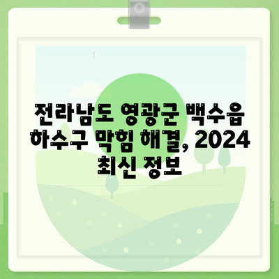 전라남도 영광군 백수읍 하수구막힘 | 가격 | 비용 | 기름제거 | 싱크대 | 변기 | 세면대 | 역류 | 냄새차단 | 2024 후기