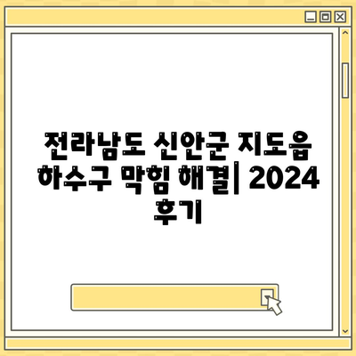 전라남도 신안군 지도읍 하수구막힘 | 가격 | 비용 | 기름제거 | 싱크대 | 변기 | 세면대 | 역류 | 냄새차단 | 2024 후기