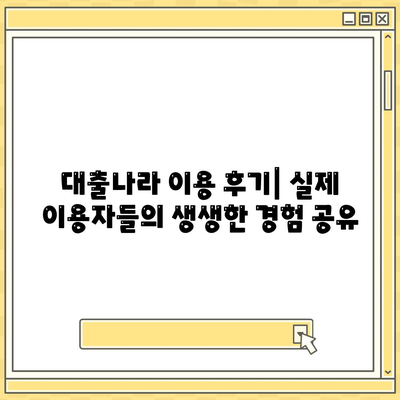 대출나라