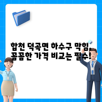 경상남도 합천군 덕곡면 하수구막힘 | 가격 | 비용 | 기름제거 | 싱크대 | 변기 | 세면대 | 역류 | 냄새차단 | 2024 후기