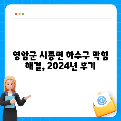 전라남도 영암군 시종면 하수구막힘 | 가격 | 비용 | 기름제거 | 싱크대 | 변기 | 세면대 | 역류 | 냄새차단 | 2024 후기