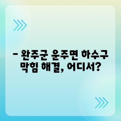 전라북도 완주군 운주면 하수구막힘 | 가격 | 비용 | 기름제거 | 싱크대 | 변기 | 세면대 | 역류 | 냄새차단 | 2024 후기