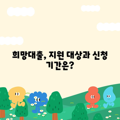 소상공인 희망대출 신청