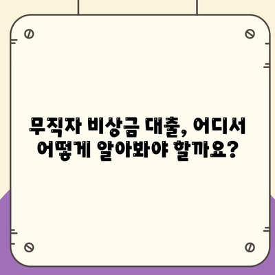 무직자 비상금 대출