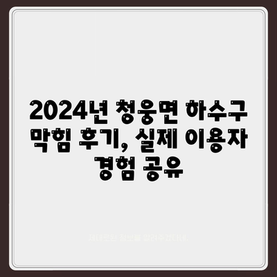 전라북도 임실군 청웅면 하수구막힘 | 가격 | 비용 | 기름제거 | 싱크대 | 변기 | 세면대 | 역류 | 냄새차단 | 2024 후기