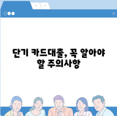 단기카드대출 비상금대출