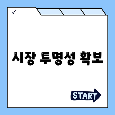 시장 투명성 확보