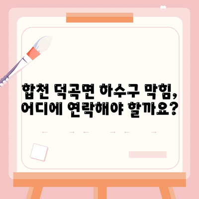 경상남도 합천군 덕곡면 하수구막힘 | 가격 | 비용 | 기름제거 | 싱크대 | 변기 | 세면대 | 역류 | 냄새차단 | 2024 후기