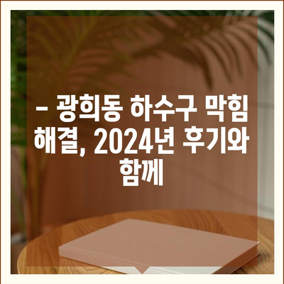 서울시 중구 광희동 하수구막힘 | 가격 | 비용 | 기름제거 | 싱크대 | 변기 | 세면대 | 역류 | 냄새차단 | 2024 후기