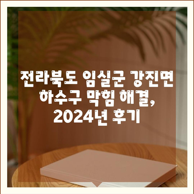 전라북도 임실군 강진면 하수구막힘 | 가격 | 비용 | 기름제거 | 싱크대 | 변기 | 세면대 | 역류 | 냄새차단 | 2024 후기