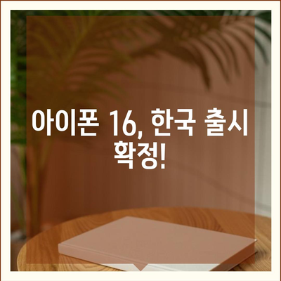 아이폰 16 출시일 | 한국 1차 출시국과 확정된 프로 가격 및 커진 디스플레이