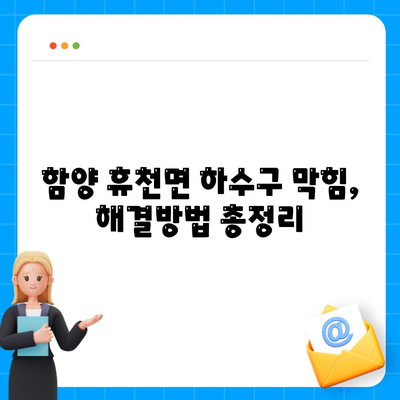 경상남도 함양군 휴천면 하수구막힘 | 가격 | 비용 | 기름제거 | 싱크대 | 변기 | 세면대 | 역류 | 냄새차단 | 2024 후기