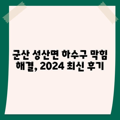 전라북도 군산시 성산면 하수구막힘 | 가격 | 비용 | 기름제거 | 싱크대 | 변기 | 세면대 | 역류 | 냄새차단 | 2024 후기