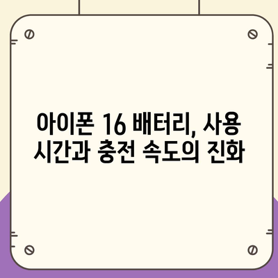 아이폰 16 배터리 미래 | 혁신과 개선에 대한 전망