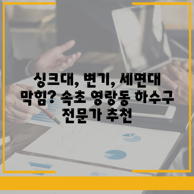 강원도 속초시 영랑동 하수구막힘 | 가격 | 비용 | 기름제거 | 싱크대 | 변기 | 세면대 | 역류 | 냄새차단 | 2024 후기