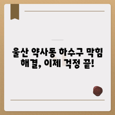 울산시 중구 약사동 하수구막힘 | 가격 | 비용 | 기름제거 | 싱크대 | 변기 | 세면대 | 역류 | 냄새차단 | 2024 후기