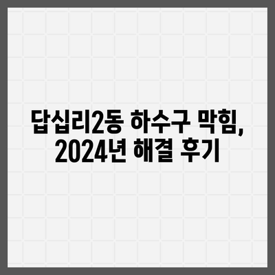 서울시 동대문구 답십리제2동 하수구막힘 | 가격 | 비용 | 기름제거 | 싱크대 | 변기 | 세면대 | 역류 | 냄새차단 | 2024 후기