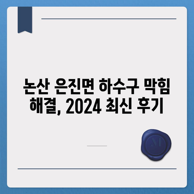 충청남도 논산시 은진면 하수구막힘 | 가격 | 비용 | 기름제거 | 싱크대 | 변기 | 세면대 | 역류 | 냄새차단 | 2024 후기