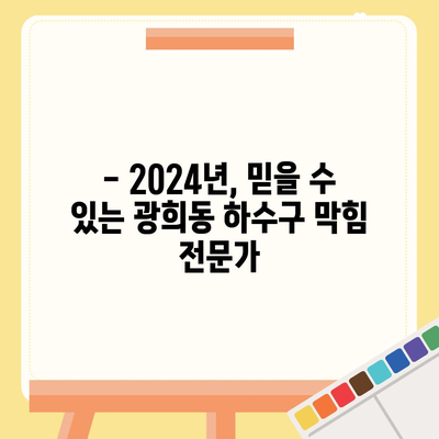 서울시 중구 광희동 하수구막힘 | 가격 | 비용 | 기름제거 | 싱크대 | 변기 | 세면대 | 역류 | 냄새차단 | 2024 후기