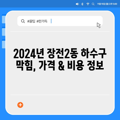 부산시 금정구 장전2동 하수구막힘 | 가격 | 비용 | 기름제거 | 싱크대 | 변기 | 세면대 | 역류 | 냄새차단 | 2024 후기