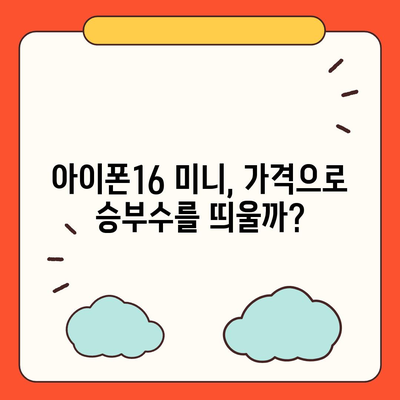 아이폰16 Mini 가격은 얼마? 저렴할까?