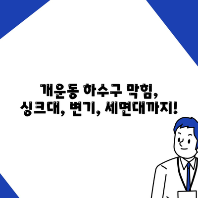 강원도 원주시 개운동 하수구막힘 | 가격 | 비용 | 기름제거 | 싱크대 | 변기 | 세면대 | 역류 | 냄새차단 | 2024 후기