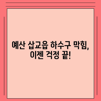 충청남도 예산군 삽교읍 하수구막힘 | 가격 | 비용 | 기름제거 | 싱크대 | 변기 | 세면대 | 역류 | 냄새차단 | 2024 후기