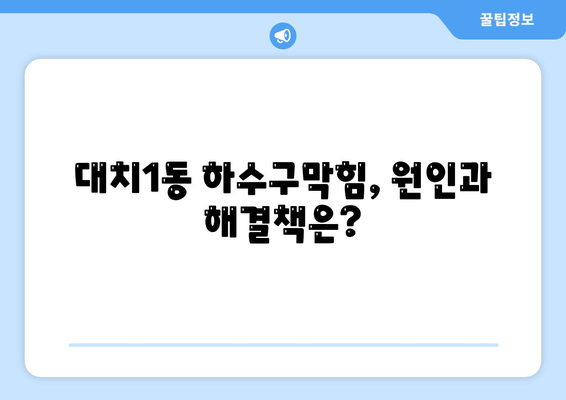 서울시 강남구 대치1동 하수구막힘 | 가격 | 비용 | 기름제거 | 싱크대 | 변기 | 세면대 | 역류 | 냄새차단 | 2024 후기