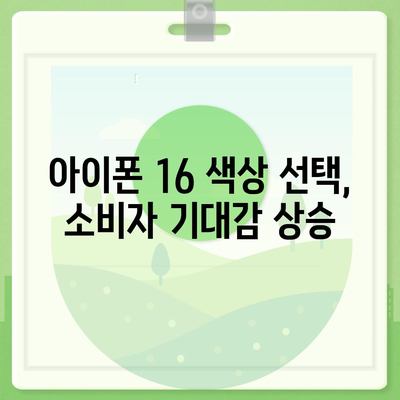 아이폰 16 색상, 디자인, 스펙 공개 | 전망 및 기대