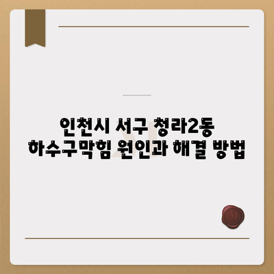 인천시 서구 청라2동 하수구막힘 | 가격 | 비용 | 기름제거 | 싱크대 | 변기 | 세면대 | 역류 | 냄새차단 | 2024 후기