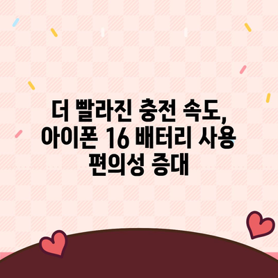 아이폰 16 배터리 미래 | 혁신과 개선에 대한 전망