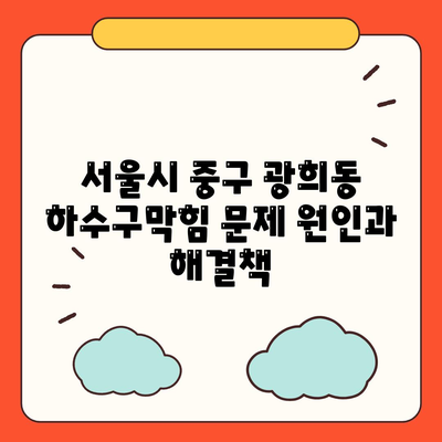 서울시 중구 광희동 하수구막힘 | 가격 | 비용 | 기름제거 | 싱크대 | 변기 | 세면대 | 역류 | 냄새차단 | 2024 후기