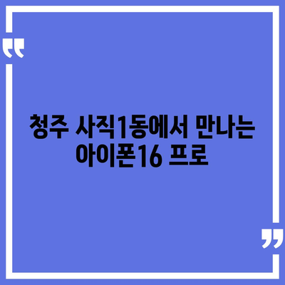 충청북도 청주시 서원구 사직1동 아이폰16 프로 사전예약 | 출시일 | 가격 | PRO | SE1 | 디자인 | 프로맥스 | 색상 | 미니 | 개통