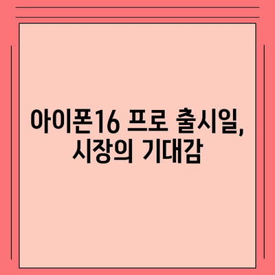 아이폰16 프로의 디자인 및 출시일, 실물 예상