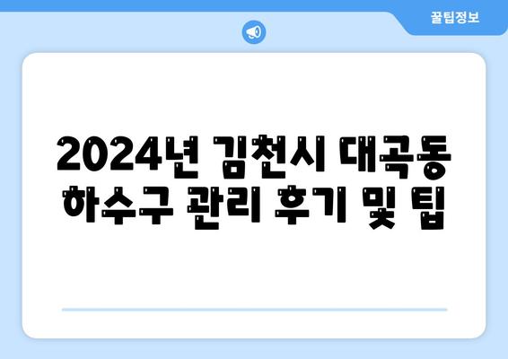 경상북도 김천시 대곡동 하수구막힘 | 가격 | 비용 | 기름제거 | 싱크대 | 변기 | 세면대 | 역류 | 냄새차단 | 2024 후기