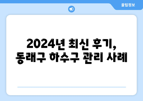 부산시 동래구 사직3동 하수구막힘 | 가격 | 비용 | 기름제거 | 싱크대 | 변기 | 세면대 | 역류 | 냄새차단 | 2024 후기