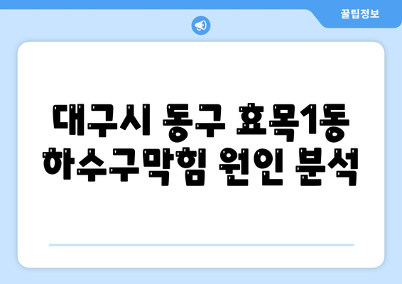 대구시 동구 효목1동 하수구막힘 | 가격 | 비용 | 기름제거 | 싱크대 | 변기 | 세면대 | 역류 | 냄새차단 | 2024 후기