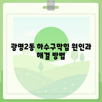 경기도 광명시 광명2동 하수구막힘 | 가격 | 비용 | 기름제거 | 싱크대 | 변기 | 세면대 | 역류 | 냄새차단 | 2024 후기