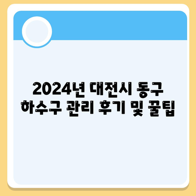 대전시 동구 산내동 하수구막힘 | 가격 | 비용 | 기름제거 | 싱크대 | 변기 | 세면대 | 역류 | 냄새차단 | 2024 후기