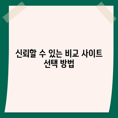 치아보험 추천하는 이유, 비교 사이트 활용 팁