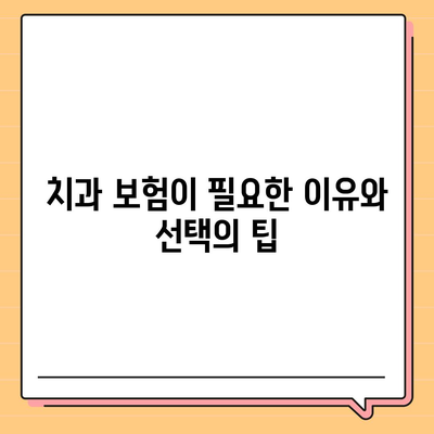 치과 임플란트와 치과 보험의 필수성 이해하기