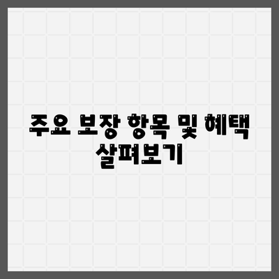 실속보장 치아보험 가입 시 주요 내용 및 면책 기간 알아보기