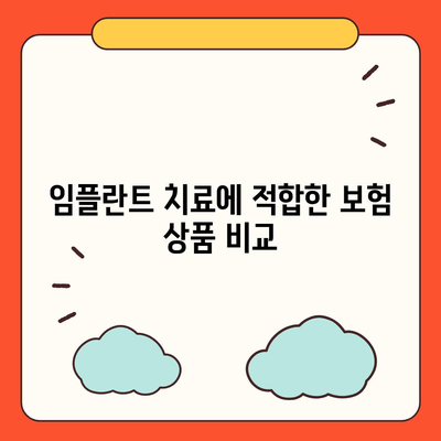 임플란트 치료 보장하는 치아보험 비교