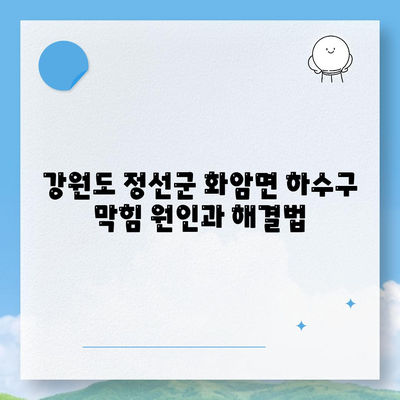 강원도 정선군 화암면 하수구막힘 | 가격 | 비용 | 기름제거 | 싱크대 | 변기 | 세면대 | 역류 | 냄새차단 | 2024 후기