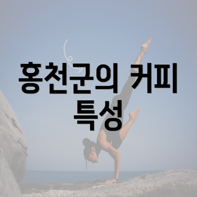 홍천군의 커피 특성