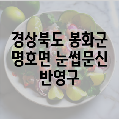 경상북도 봉화군 명호면 눈썹문신 반영구