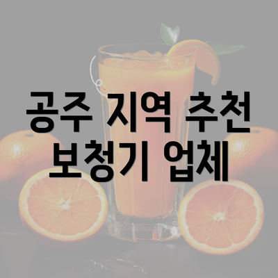 공주 지역 추천 보청기 업체