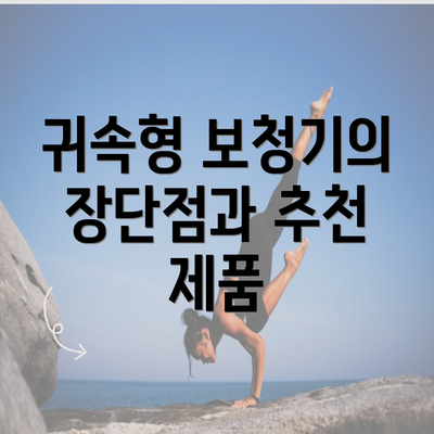 귀속형 보청기의 장단점과 추천 제품