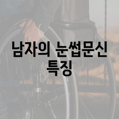 남자의 눈썹문신 특징