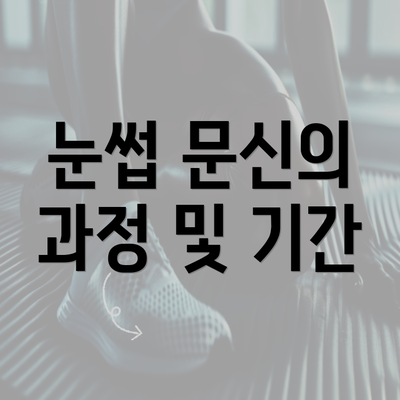 눈썹 문신의 과정 및 기간